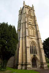 Fototapeta na wymiar The Church of All Saints, Publow near Pensford, Somerset, UK.