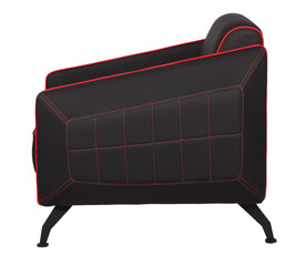 black lobby armchair