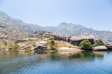 Fototapeta premium Ezaro, Spain. Beautiful mountain river