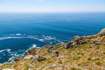 Fototapeta na wymiar Cape Fisterre (Finisterra), Spain. The picturesque landscape of the Atlantic coast