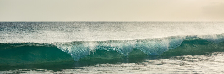Fototapeta premium Ocean waves shining in sunlight