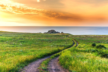 Obraz premium Crimea- natural landscape. Kerch- Azov sea. Scenery background- vacation destinations