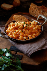 Ditalini pasta with chickpeas