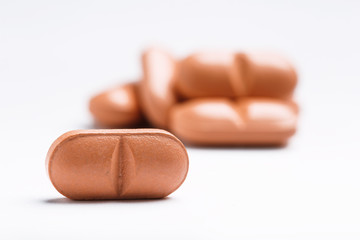 pills isolated on white background