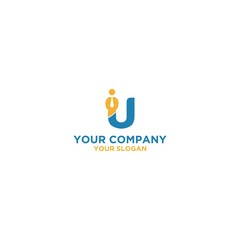 U Worker Logo Design Vector