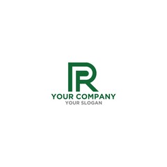 Green PR  Logo Design Vector