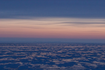 Fototapeta na wymiar winter sunset background blur