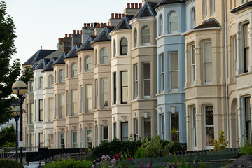 Fototapeta premium Houses in Bangor, Northern Ireland, County Down