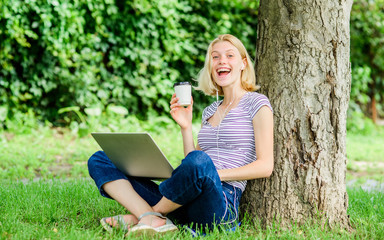 Studying hard. modern business woman work outdoor. agile business. Pretty woman. business...