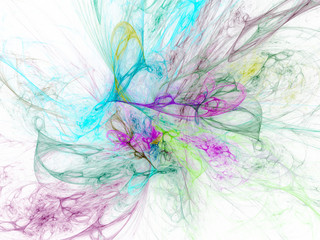 Fototapeta premium Take a look in the nice infinity of computer rendered visual art fractals - abstract design surrealism background wallpaper