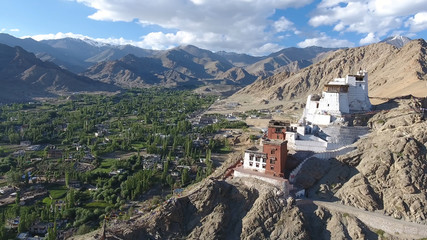 Fototapeta na wymiar Leh, a high-desert city in the Himalayas, is the capital of the Leh region in northern India’s Jammu and Kashmir state.