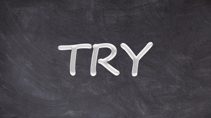 Try text written on blackboard