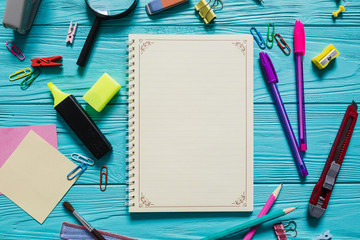 Notebook and school materials