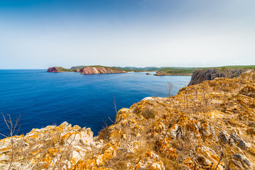 Red Peak and Iron Cape in Minorca, Spain.