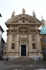 Fototapeta na wymiar St. Catherine church and Mausoleum of Ferdinand II, Graz, Austria 