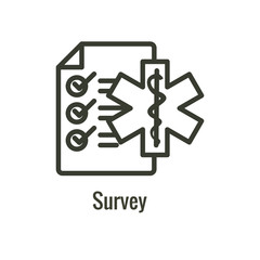 Patient Satisfaction Icon with patient experience imagery and rating idea