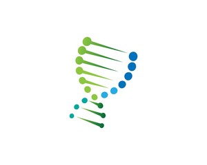 DNA logo vector icon template