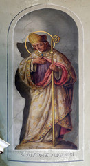 Saint Alphonsus Maria de' Liguori, fresco in the Basilica of the Sacred Heart of Jesus in Zagreb,...
