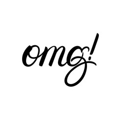 OMG hand written lettering quote