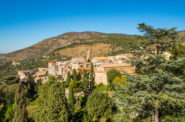 Fototapeta na wymiar View of the Sanctuary of Maria SS. Of Quintiliolo near Tivoli, Italy