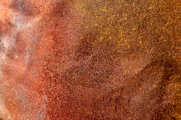 Old Metal Rusted Grunge Background. Corrosion Oxidized Iron Texture Surface.