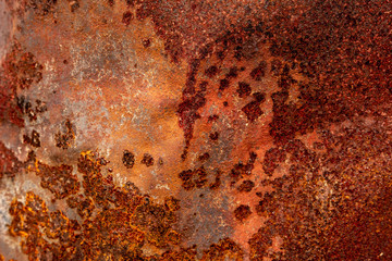 Old Metal Rusted Grunge Background. Corrosion Oxidized Iron Texture Surface.