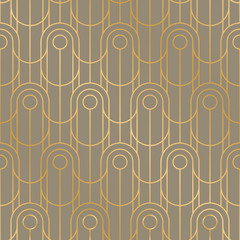 Vintage vibes geometric line grid seamless pattern