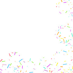 Sprinkles grainy. Cupcake donuts, dessert, party