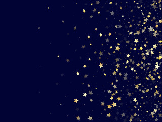 Fototapeta na wymiar Gold falling star sparkle elements of glitter gradient vector background.