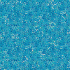 A seamless vector pattern with water surface and ripples during rain. Surface print design.