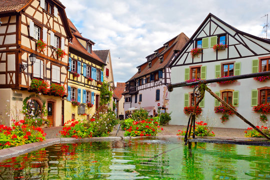 Eguisheim im Elsass, Frankreich