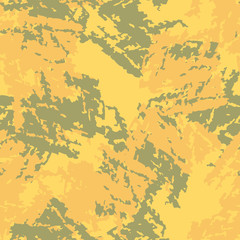 Desert camouflage of various shades of yellow, orange and green colors
