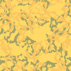 Desert camouflage of various shades of yellow, orange and green colors