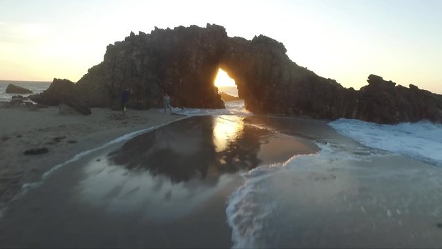  Sunset at the beach in brazil
