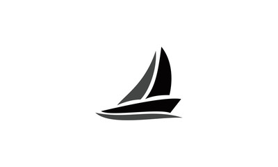 ship sailing logo vector