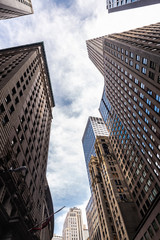 Fototapeta na wymiar Modern skyscrapers in Manhattan, New York City, USA