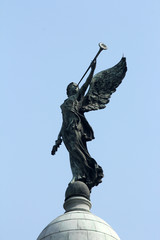 Angel of victory atop the dome of Victoria Memorial, Kolkata, India