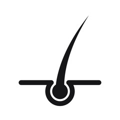 Hair icon, Hair skin icon, vector illustration, sign symbol for design