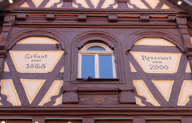 Half-timbered old house in Aalen, Germany