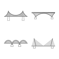 Vector design of sight and connection symbol. Set of sight and construct vector icon for stock.