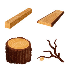 Isolated object of signboard and wood sign. Collection of signboard and wooden vector icon for stock.