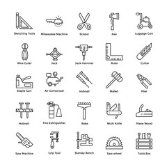 Repairing Tools Icons Set