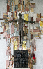 Crucifix in the parish church of St. Patrick in Eggenrot, Germany 