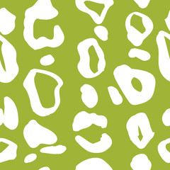 seamless abstract pattern with leopard spots print