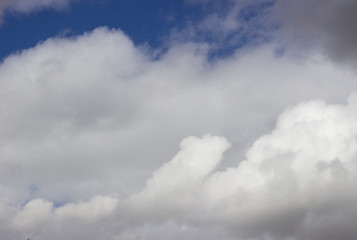 Clouds and the sky in the day