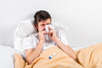 Young Man with a Flu