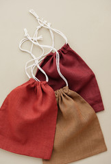 Collection of Different Color Empty Eco Pouch