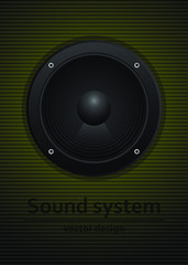 Audio speakers vector design illustration