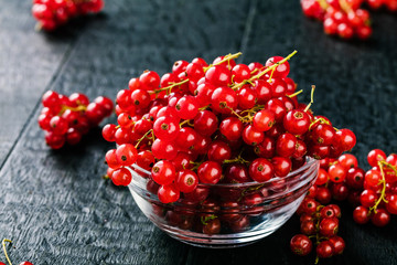Fresh red currant berries