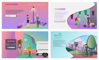 Fototapeta premium Modern vector illustration concepts for website and mobile web development.